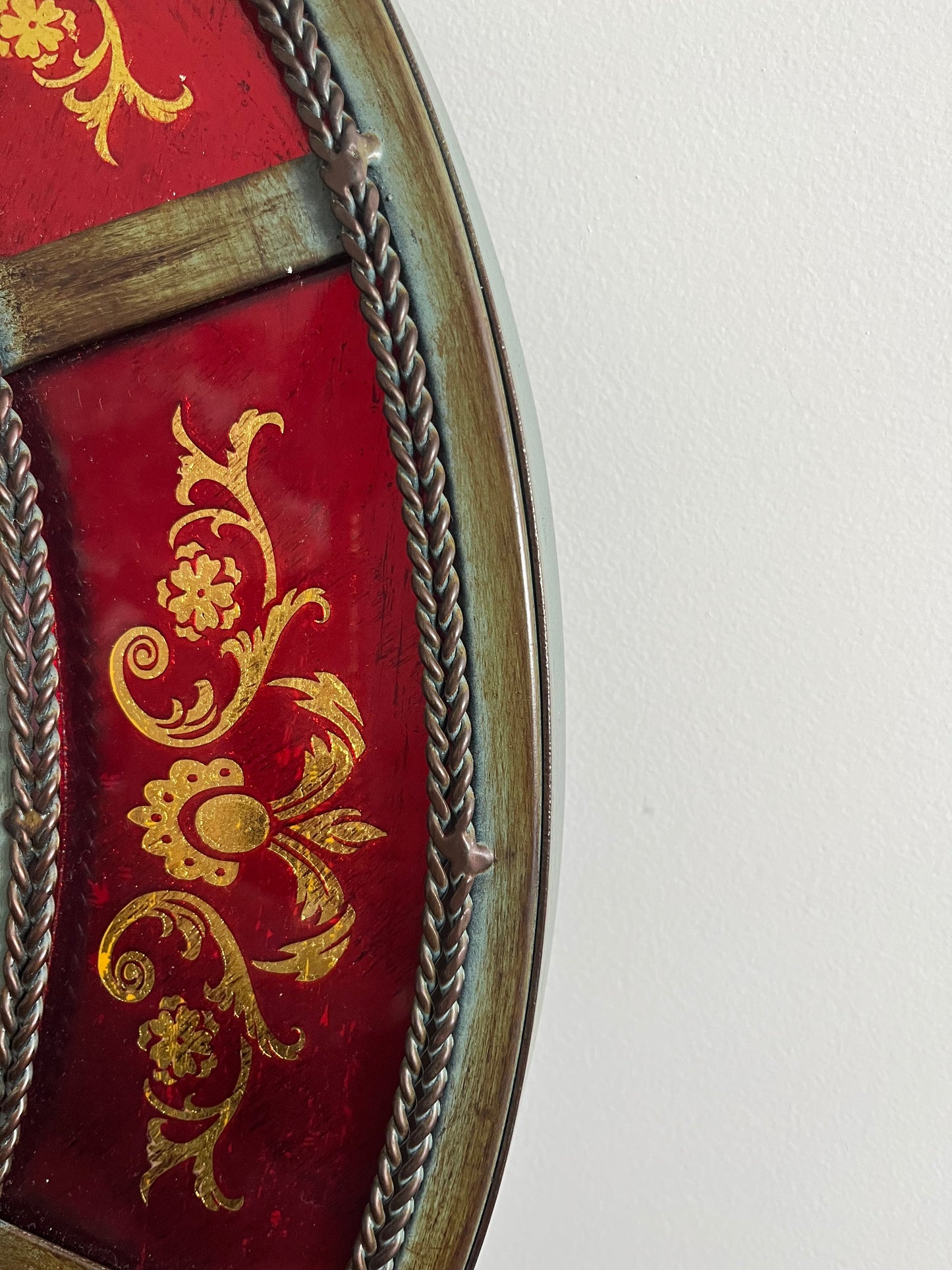 Stunning Round Metal Mirror