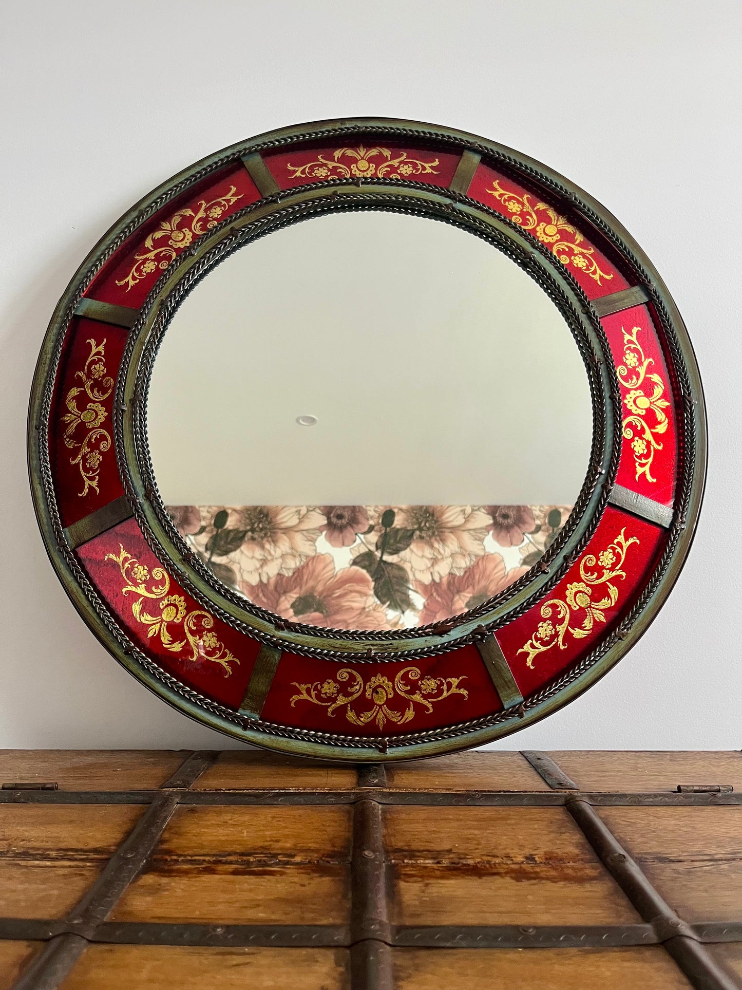 Stunning Round Metal Mirror
