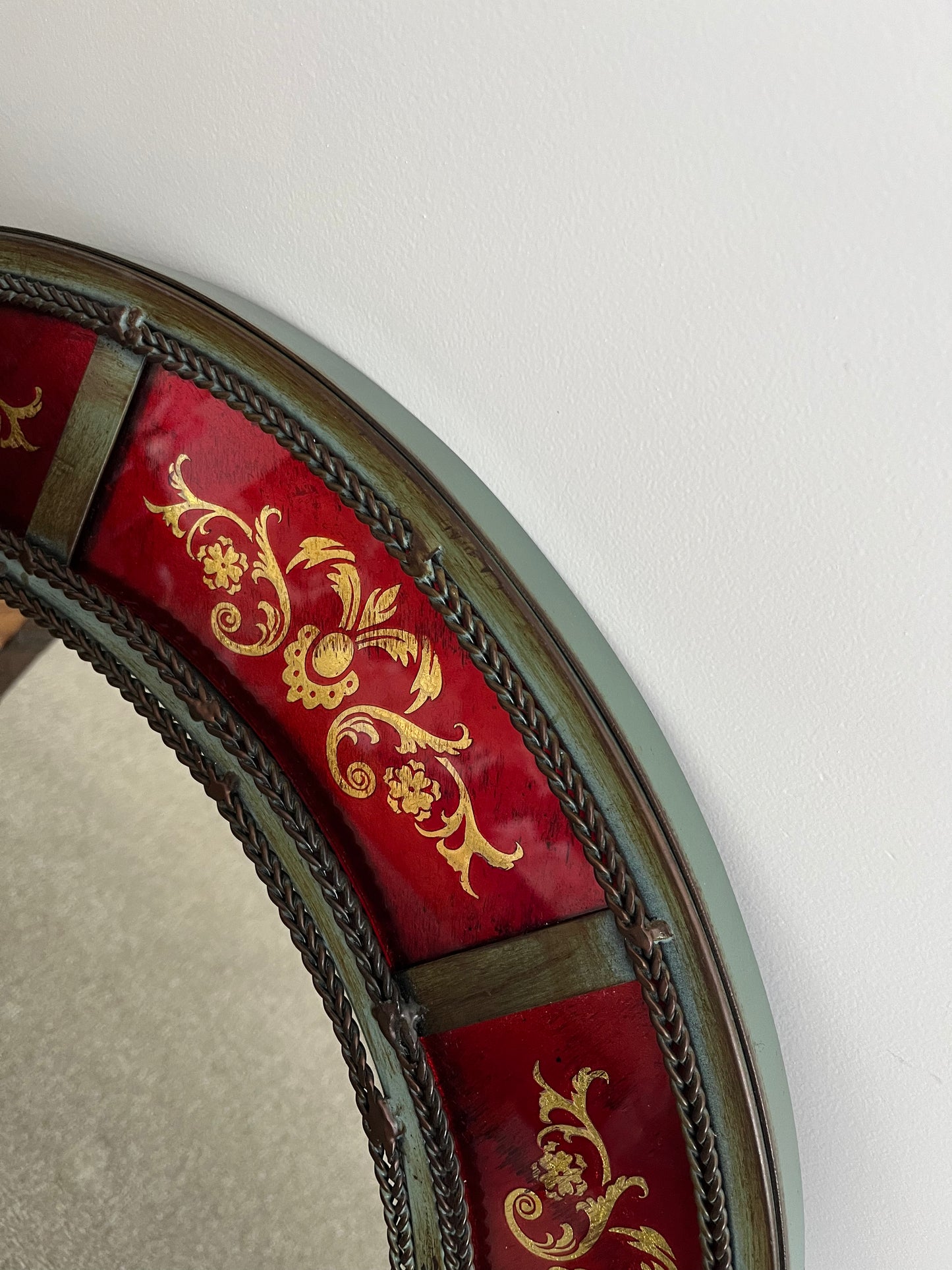 Stunning Round Metal Mirror