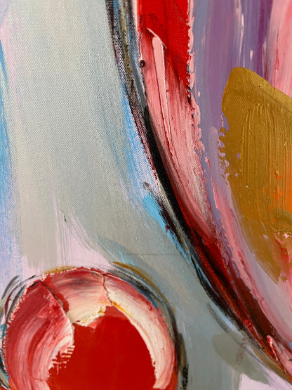 Stunning Textured Heart Canvas Painting