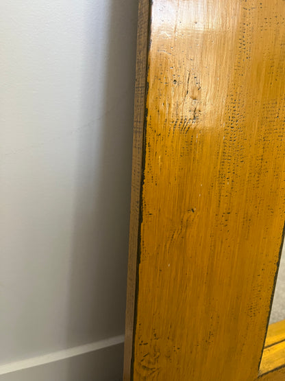 Gorgeous Yellow Rustic Wooden Mirror