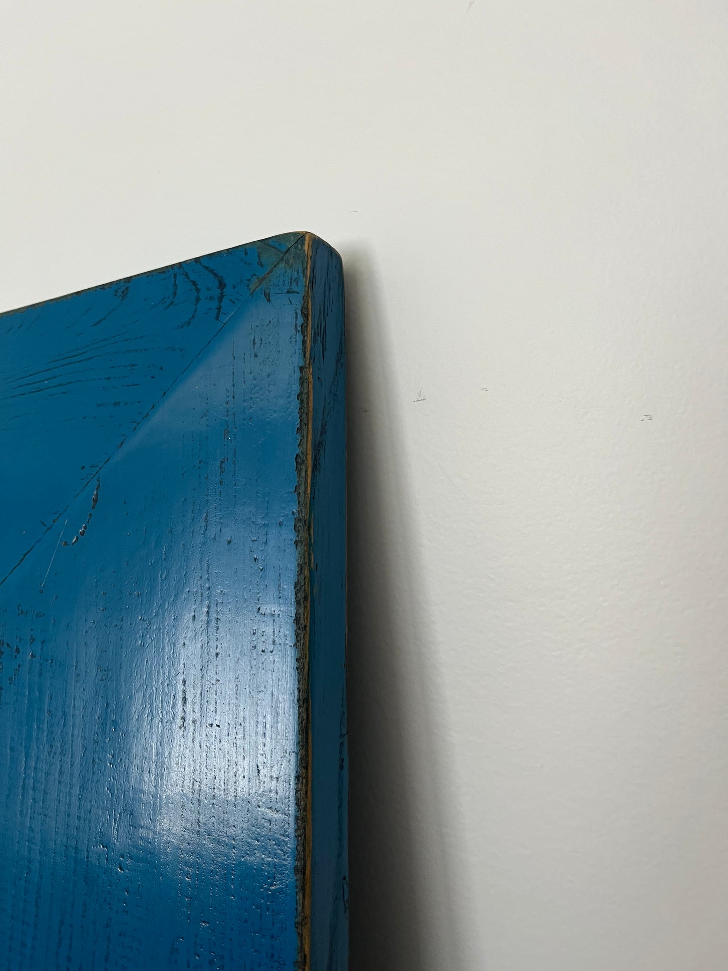 Beautiful Blue Wooden Mirror