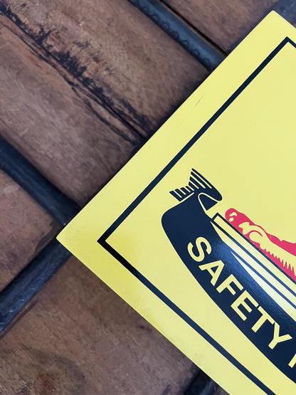 Retro Lion Safety Matches Wooden Storage Box