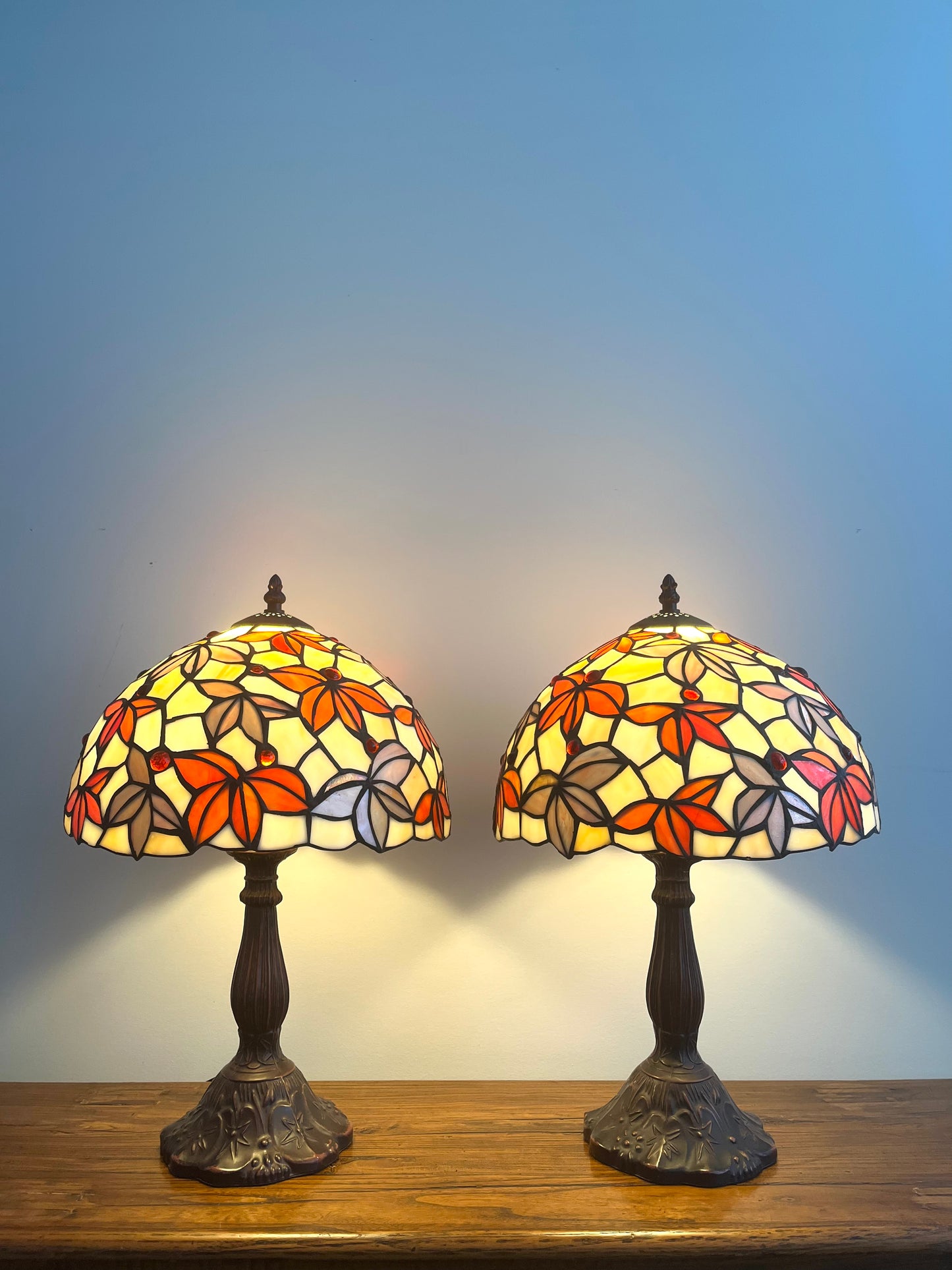 Pair of Pretty Tiffany Lamps