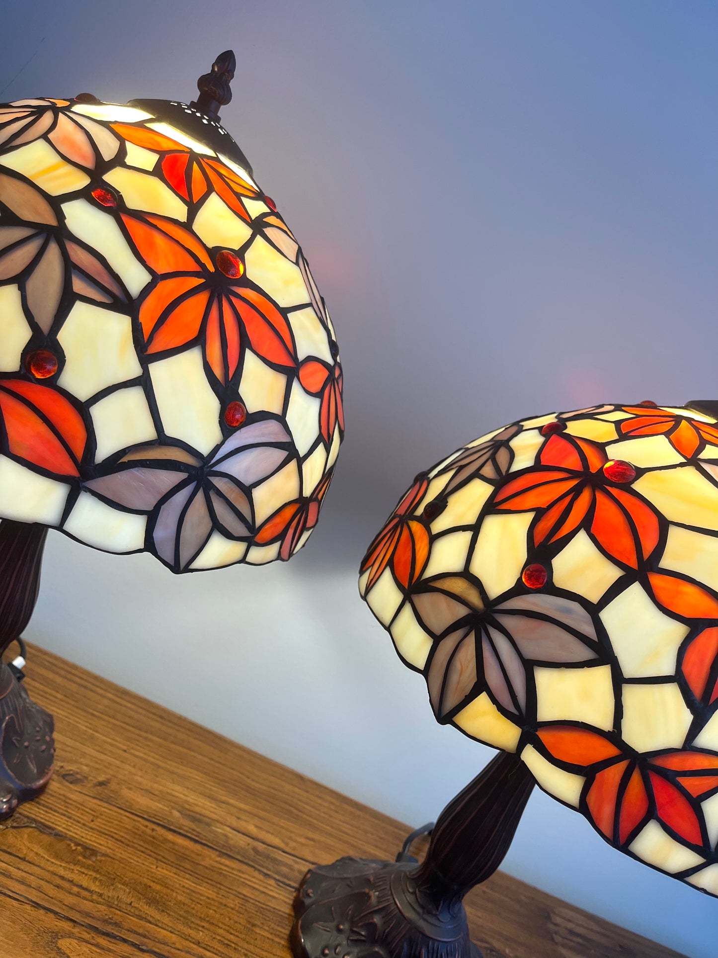 Pair of Pretty Tiffany Lamps