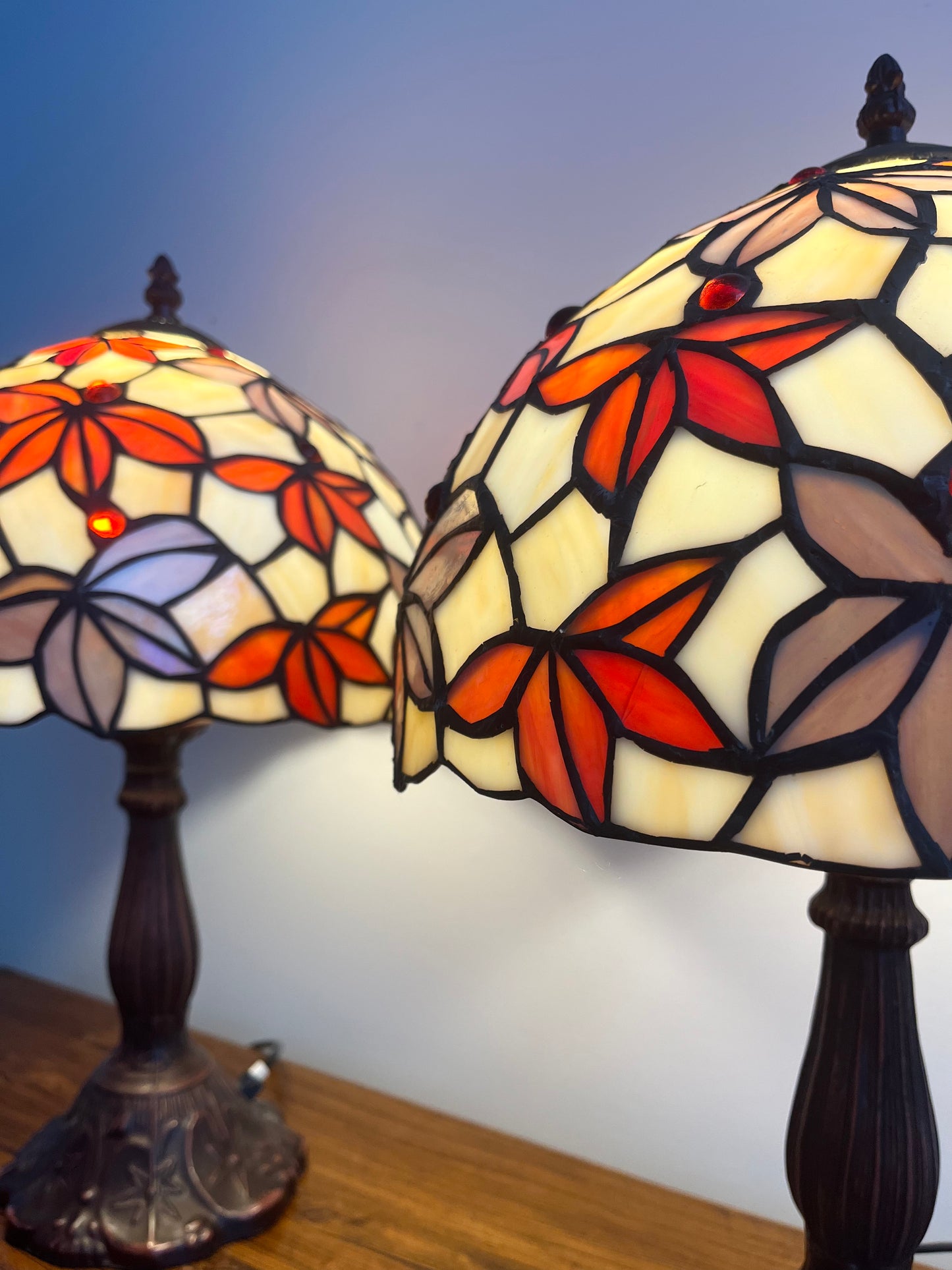 Pair of Pretty Tiffany Lamps