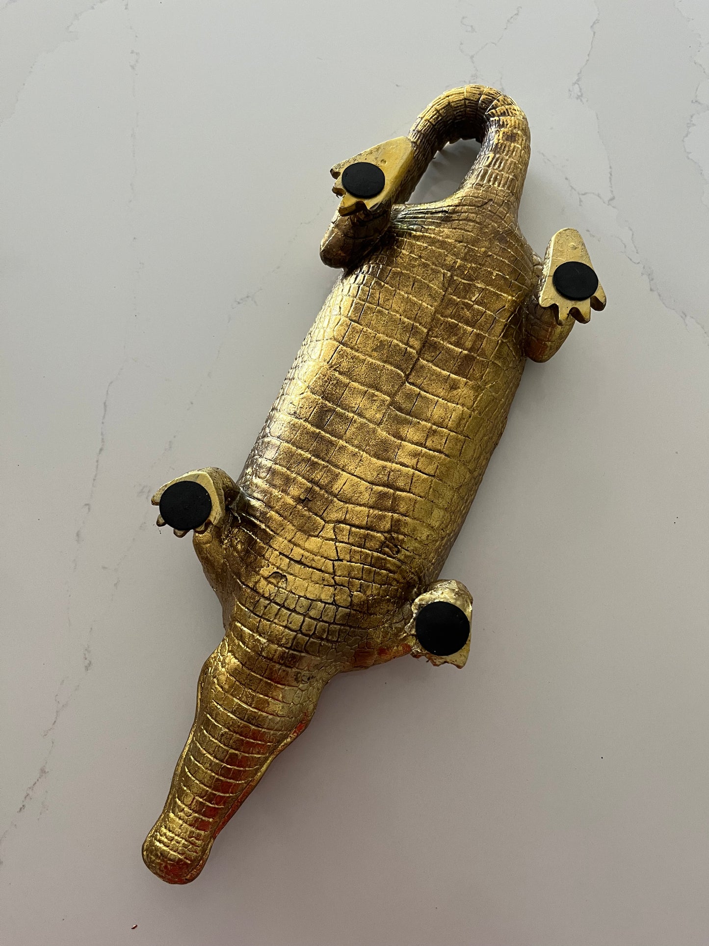 Gold Crocodile Tray