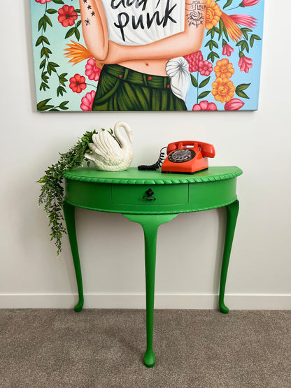 Gorgeous Green Hall Table