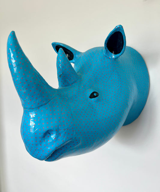 Cool Rhino Head Sculpture