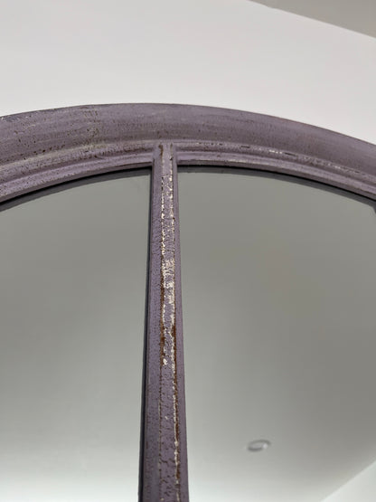 Beautiful Large Vintage Wooden Arch Mirror