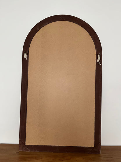 Beautiful Large Vintage Wooden Arch Mirror