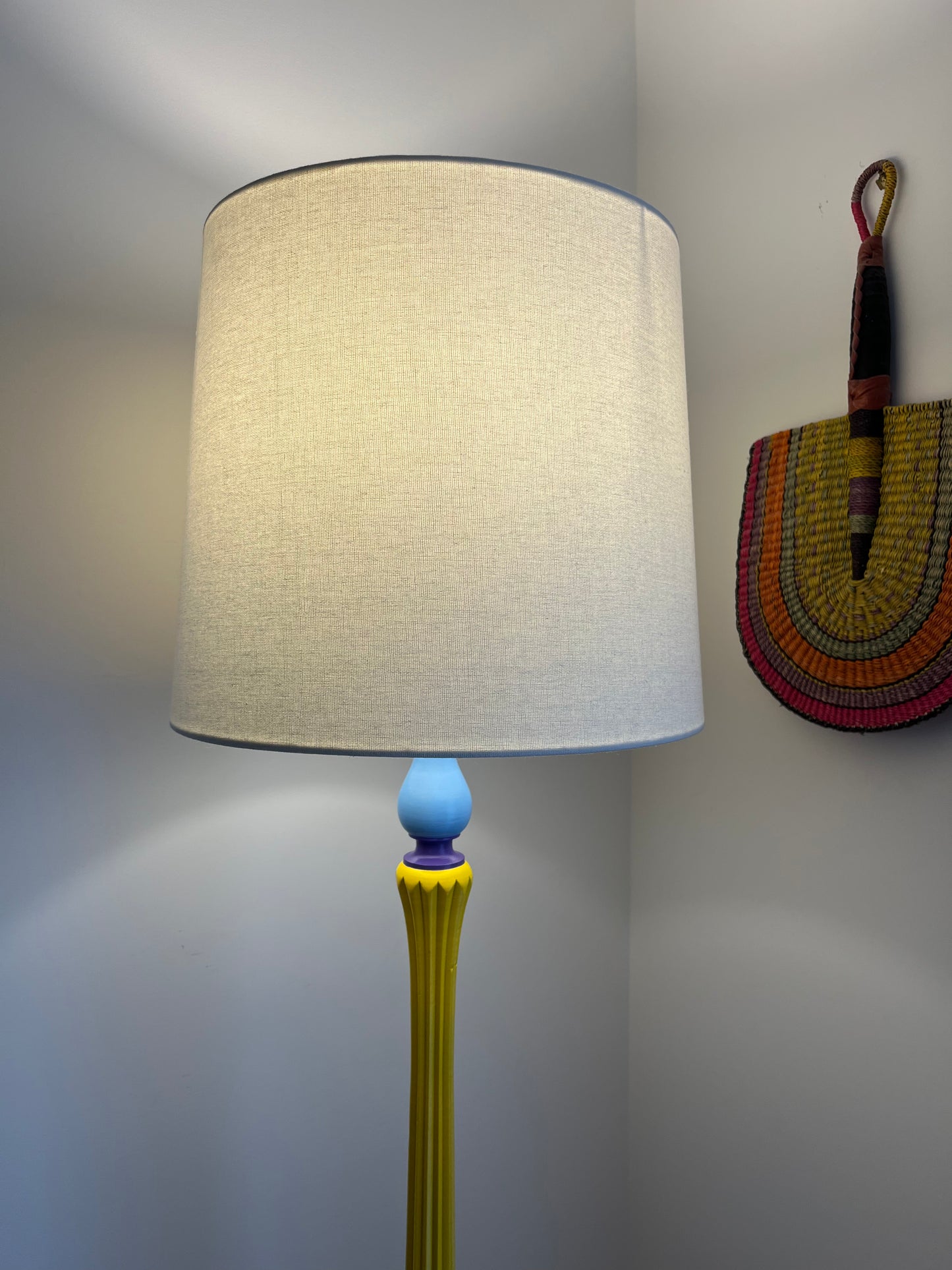 Colourful Upcycled Floor Lamp