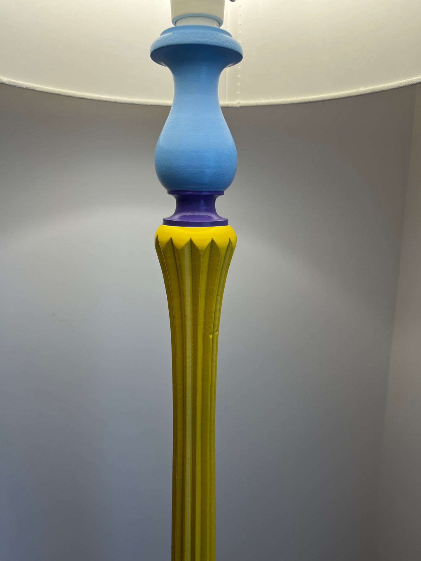 Colourful Upcycled Floor Lamp