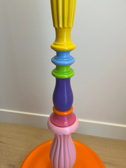 Colourful Upcycled Floor Lamp
