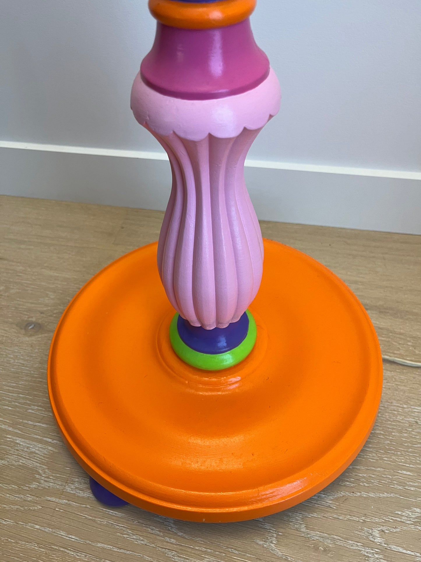 Colourful Upcycled Floor Lamp