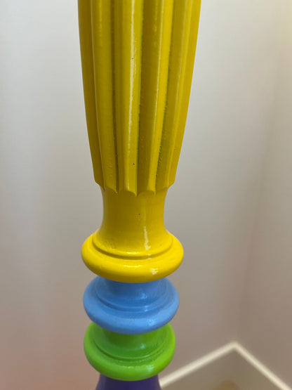 Colourful Upcycled Floor Lamp