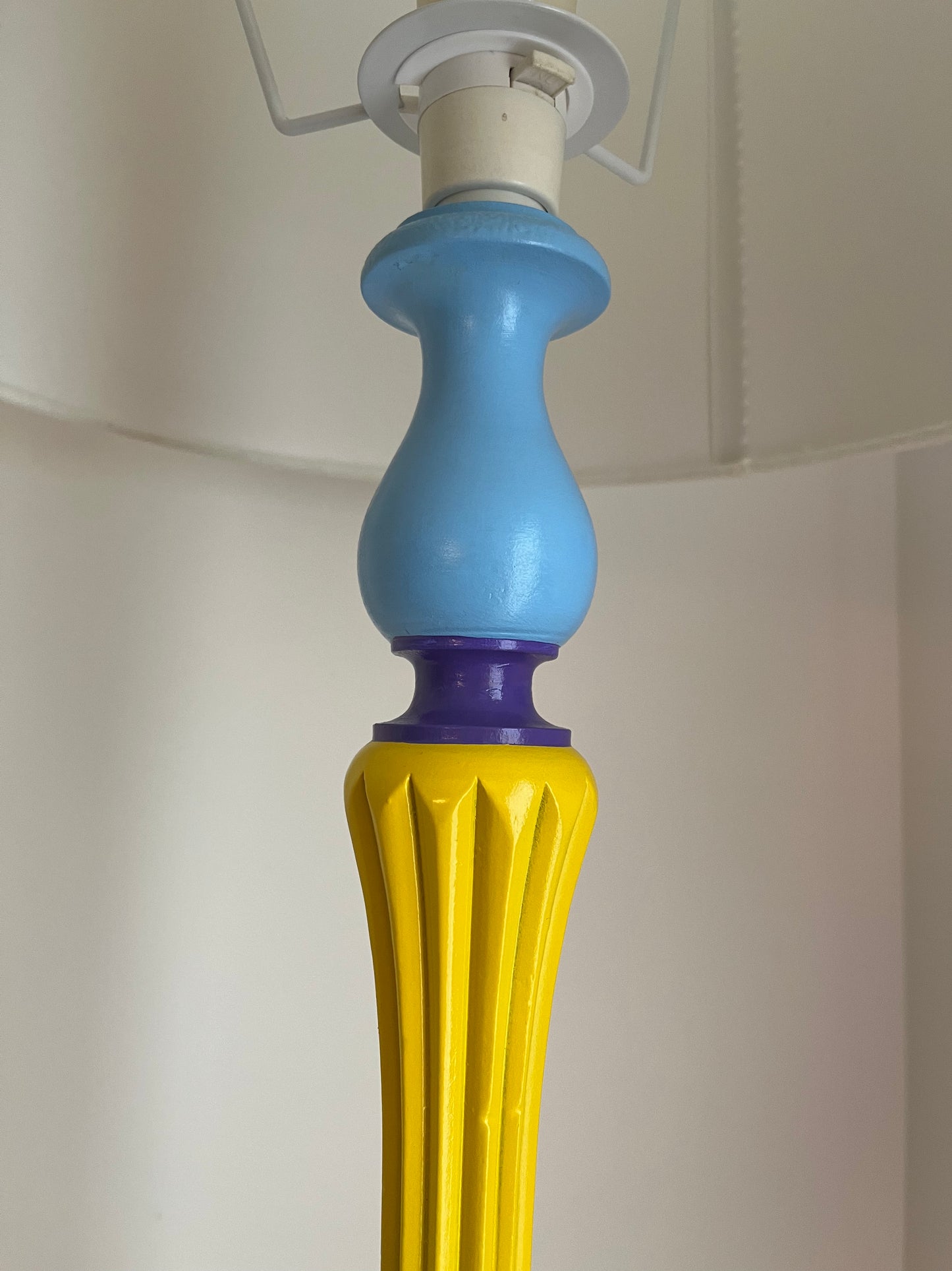 Colourful Upcycled Floor Lamp