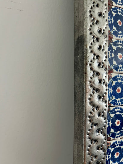 Gorgeous Mexican Tin & Tiled Mirror