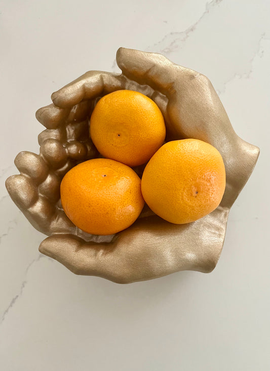 Small Gold Hands Bowl