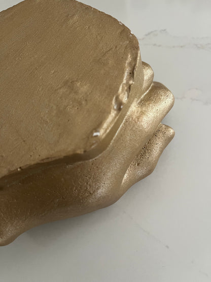 Small Gold Hands Bowl
