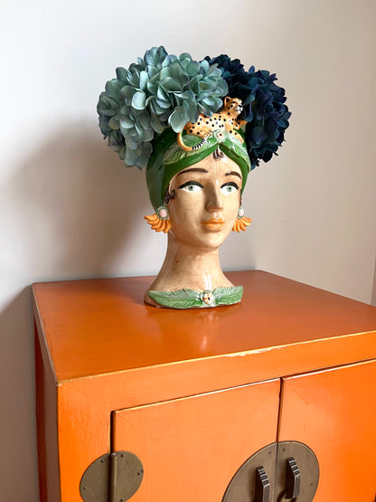 Beautiful Orange Oriental Cabinet