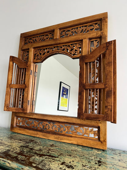 Beautiful Balinese Window Mirror