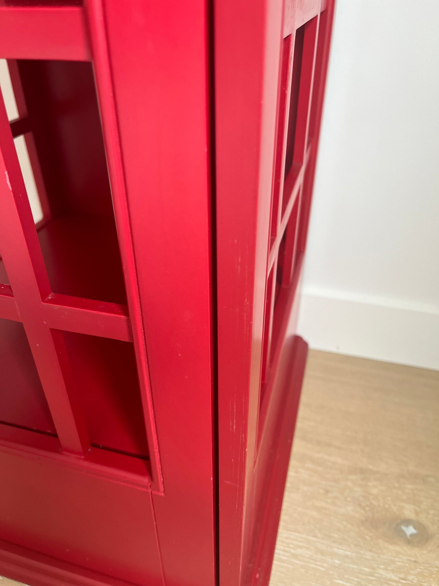 Retro Wooden Telephone Booth Cabinet