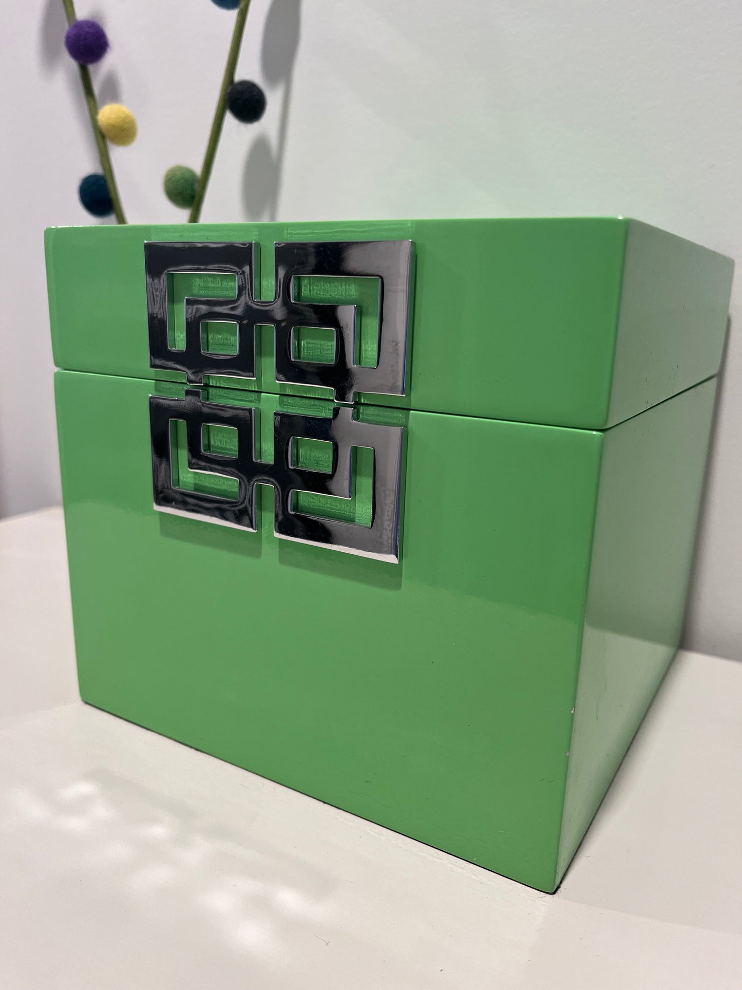 Lovely Green Lacquer Jewellery Box