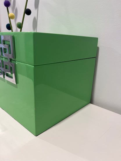Lovely Green Lacquer Jewellery Box