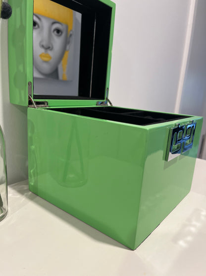 Lovely Green Lacquer Jewellery Box
