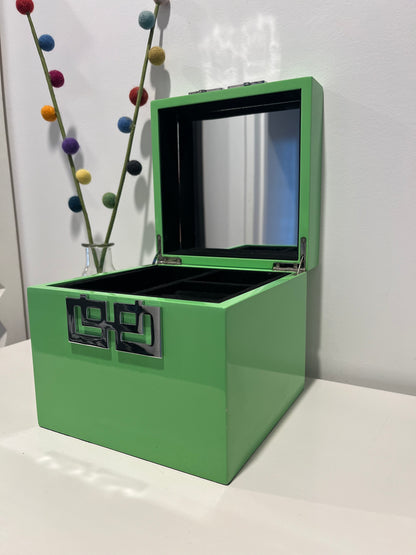 Lovely Green Lacquer Jewellery Box