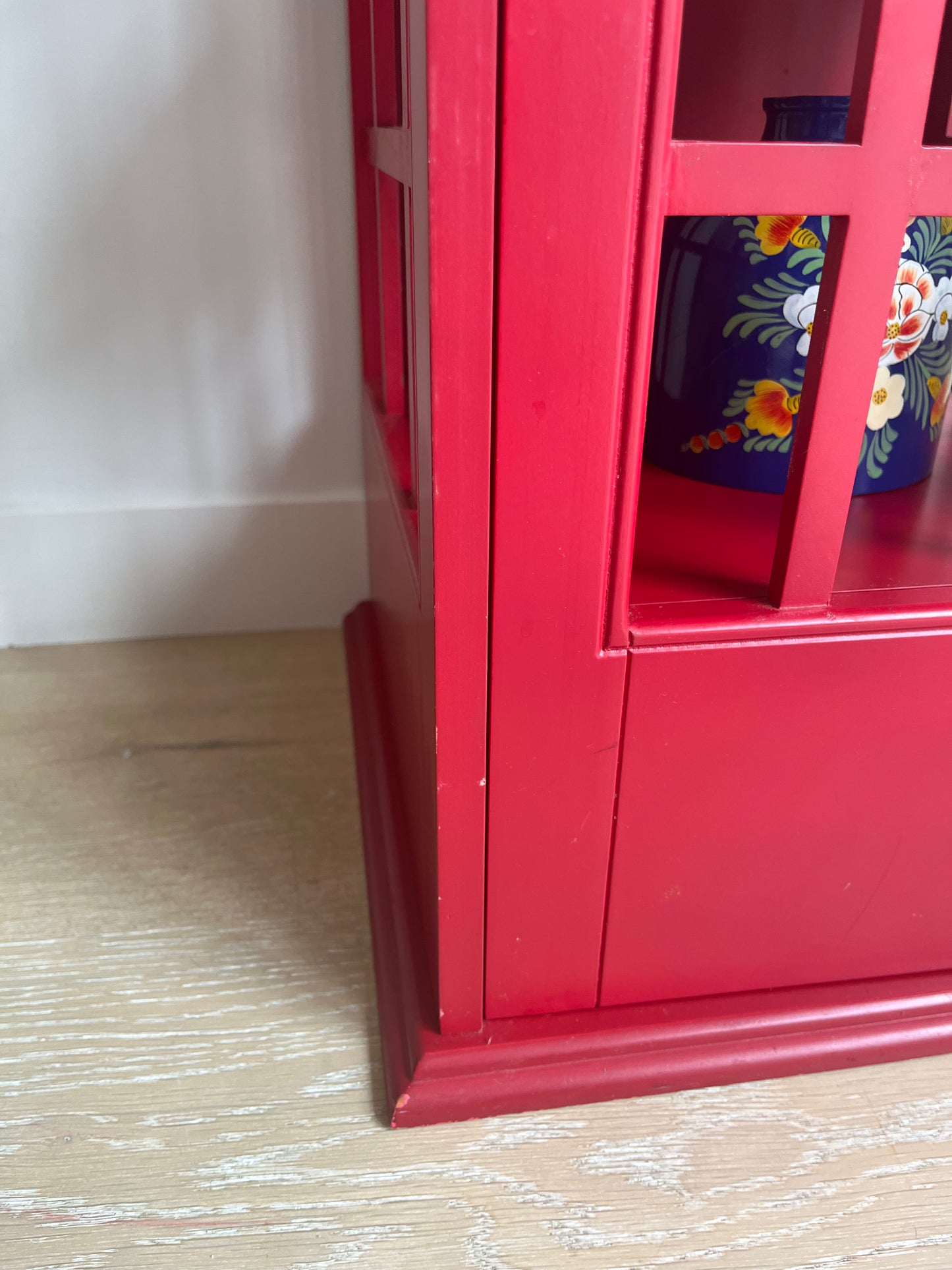 Retro Wooden Telephone Booth Cabinet