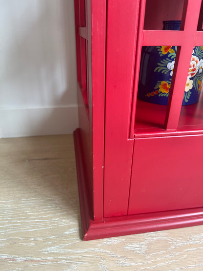 Retro Wooden Telephone Booth Cabinet