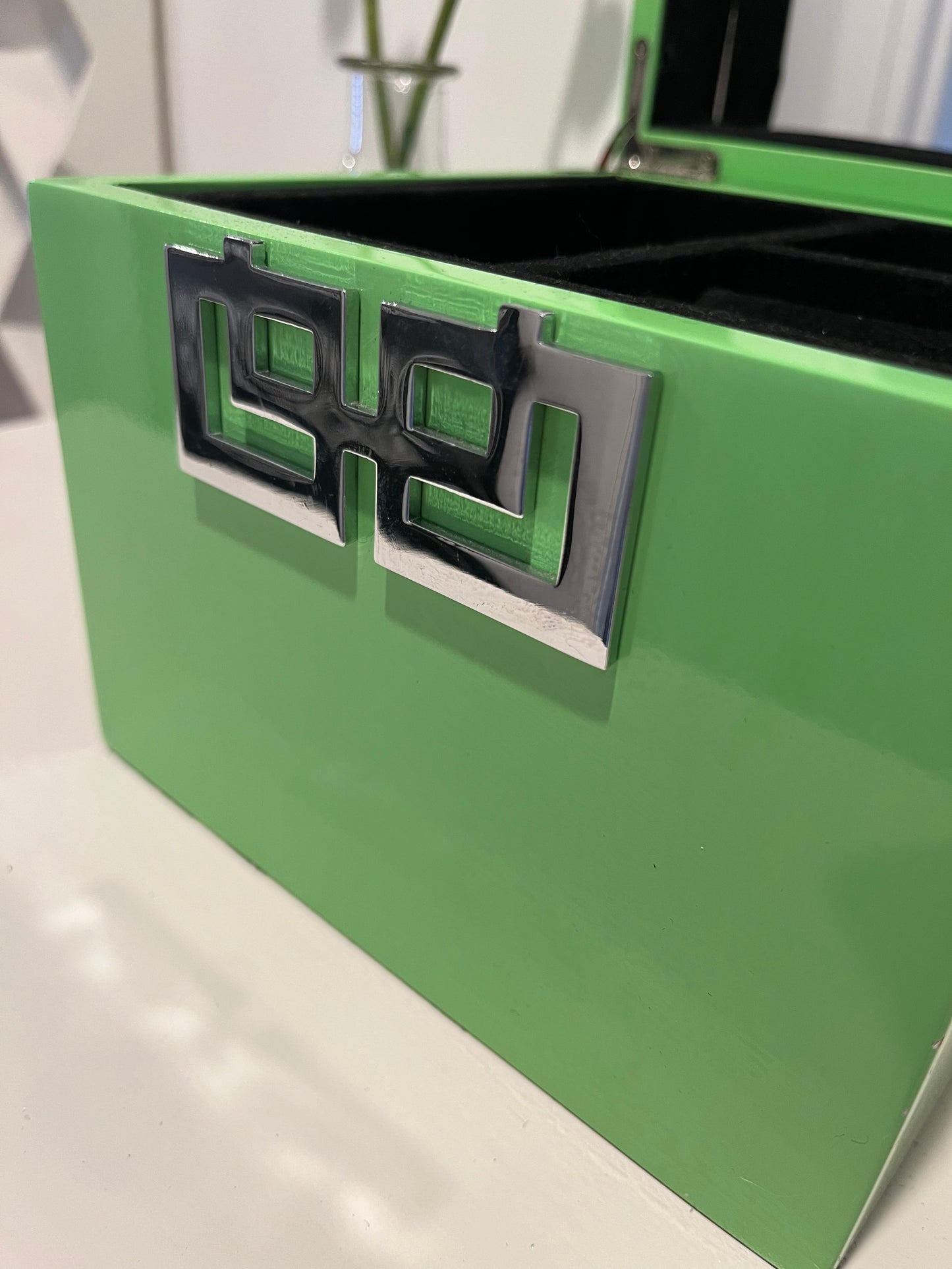 Lovely Green Lacquer Jewellery Box