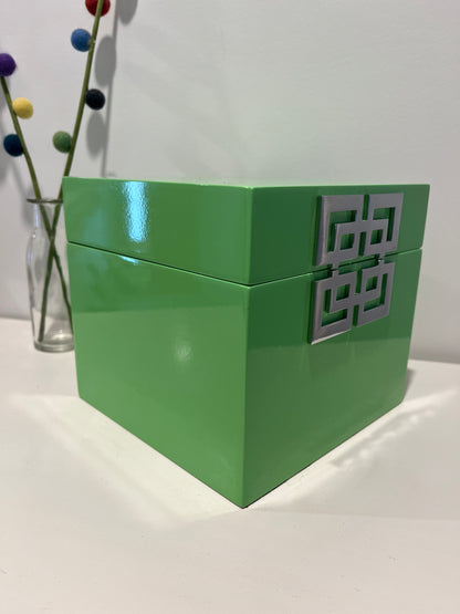 Lovely Green Lacquer Jewellery Box