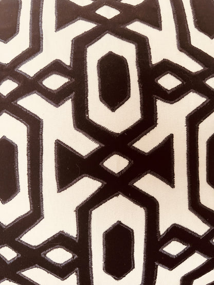 Set of Black & White Geometric Cushions