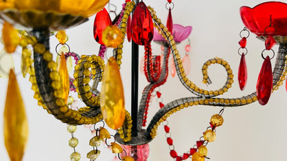 Colourful Candelebra Centrepiece