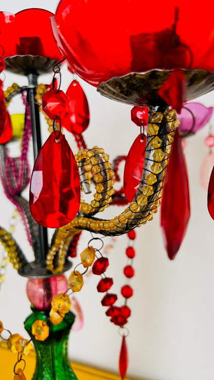 Colourful Candelebra Centrepiece