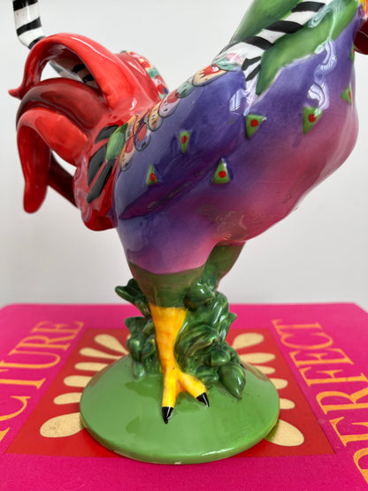 Poultry in Motion Chicken A La King Rooster Figurine
