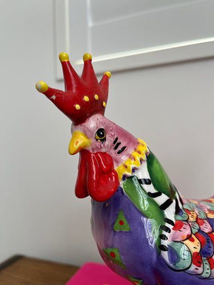 Poultry in Motion Chicken A La King Rooster Figurine
