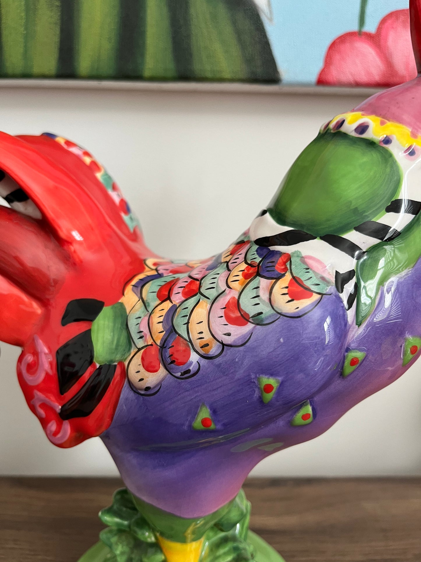 Poultry in Motion Chicken A La King Rooster Figurine