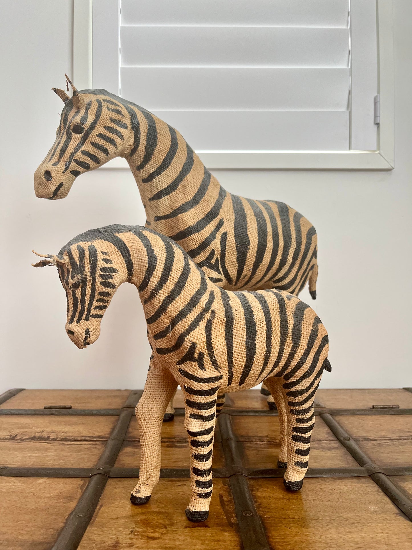 Pair of French Country Zebras