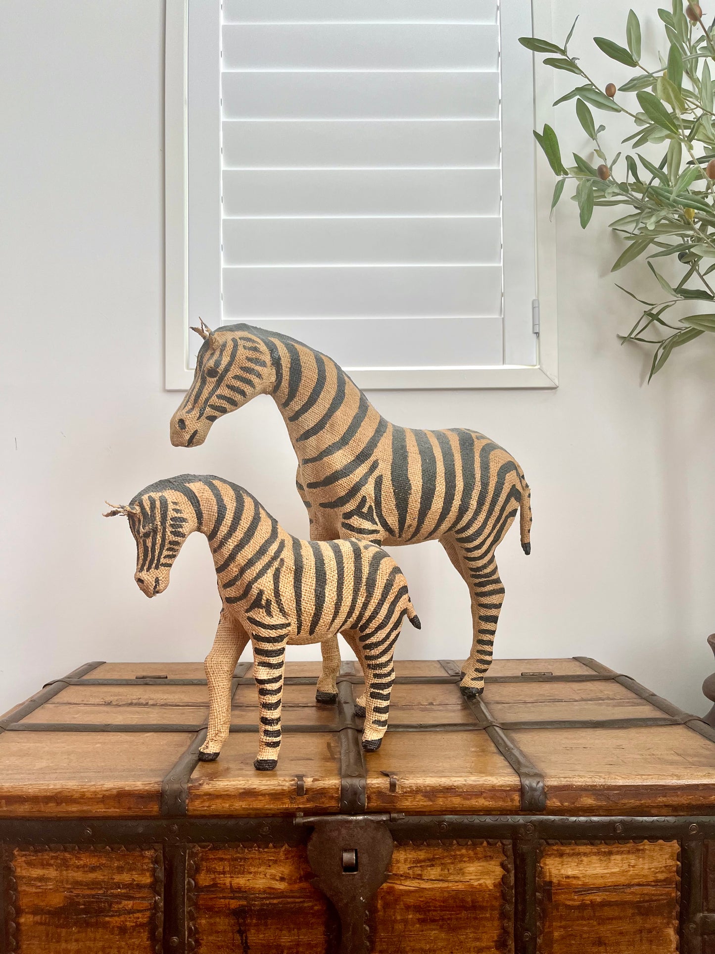Pair of French Country Zebras
