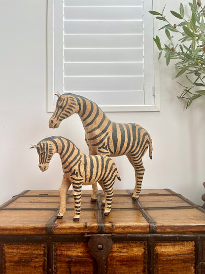 Pair of French Country Zebras