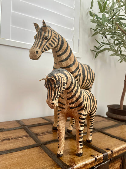 Pair of French Country Zebras