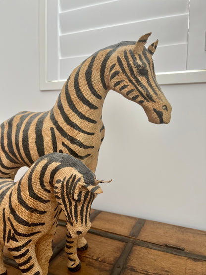 Pair of French Country Zebras
