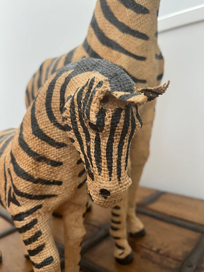Pair of French Country Zebras