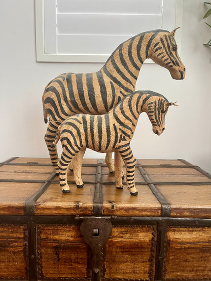 Pair of French Country Zebras