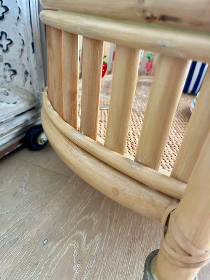 Chic Curated Cane Bar Cart