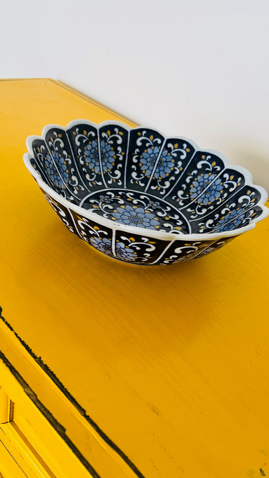Beautiful Bowl with Scalloped Edges